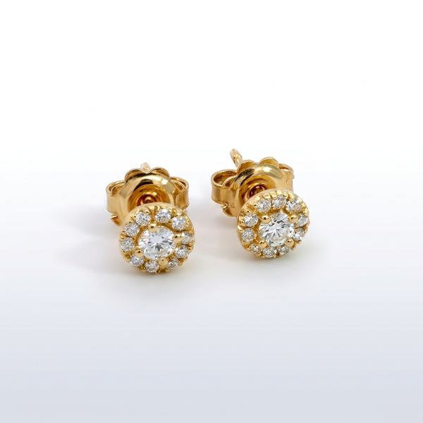 Boucles d'Oreilles Entourage diamants