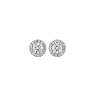 Boucles d'Oreilles Diamants 2*0,34 Carats + 0,2 Carats