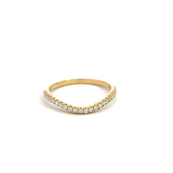 Alliance Courbée Diamant 0,2 Carats