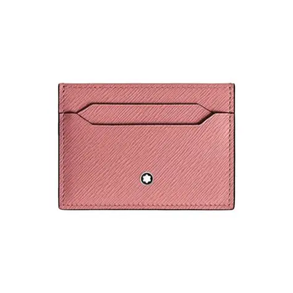 Porte-Cartes 5 CC en Cuir Sartorial blush