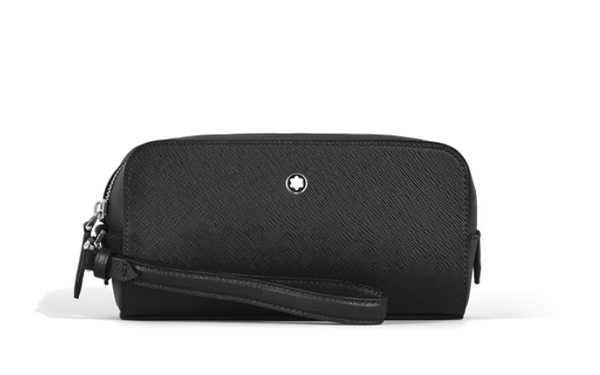 Trousse de toilette Cuir noir petit modèle
