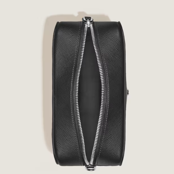 Trousse de toilette Cuir noir petit modèle