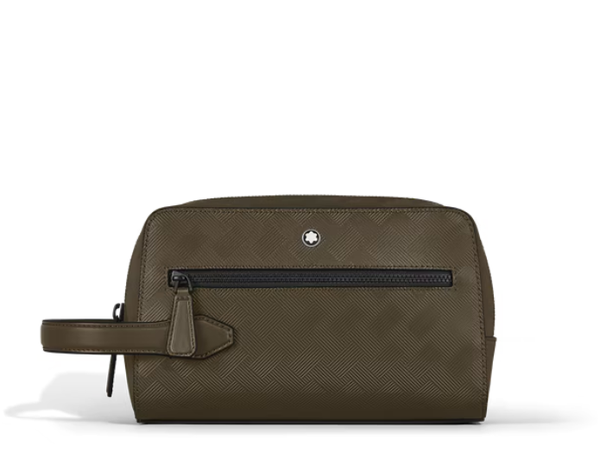 Trousse de toilette Cuir kaki