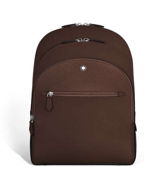Sac à Dos Medium 3 Compartiments Cuir Sartorial Ebony