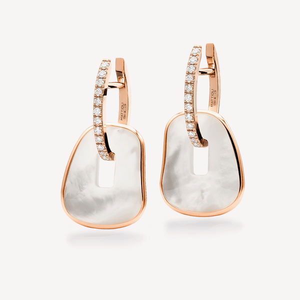 Boucles D'Oreilles Puzzle Nacre