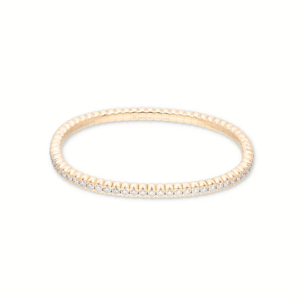 Bracelet Nova Stretch Or rose Diamants