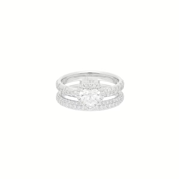Bague Liberty Or blanc Diamants