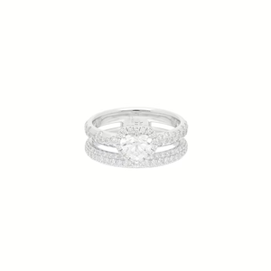 Bague Liberty Or blanc Diamants