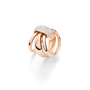 Bague Together Or rose 98 diamants 1 carats