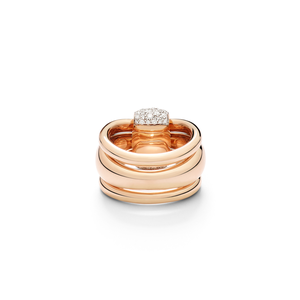 Bague Together Or rose 98 diamants 1 carats