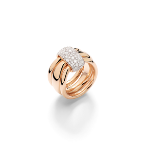 Bague Together Or rose 98 diamants 1 carats