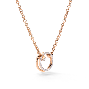 Collier Together Or rose Diamants 0.2 carats