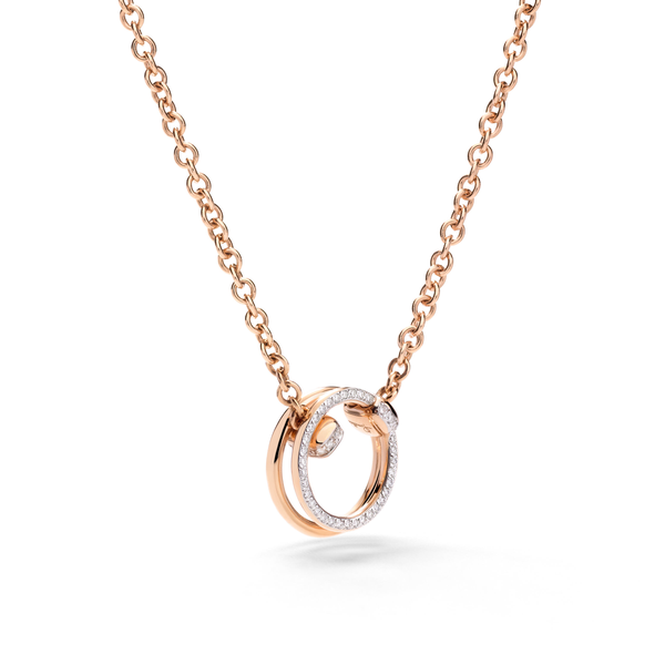 Collier Together Or rose Diamants 0.2 carats