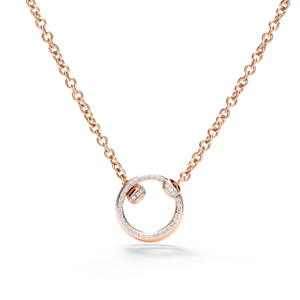 Collier Together Or rose Diamants 0.2 carats