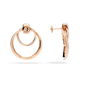 Boucles d'oreilles Together Or rose Diamants