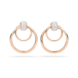 Boucles d'oreilles Together Or rose Diamants