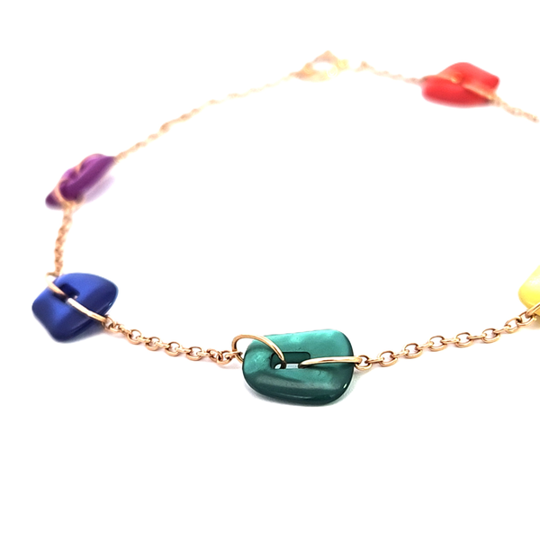 Bracelet Mattioli Puzzle Nacres multicolores Or rose