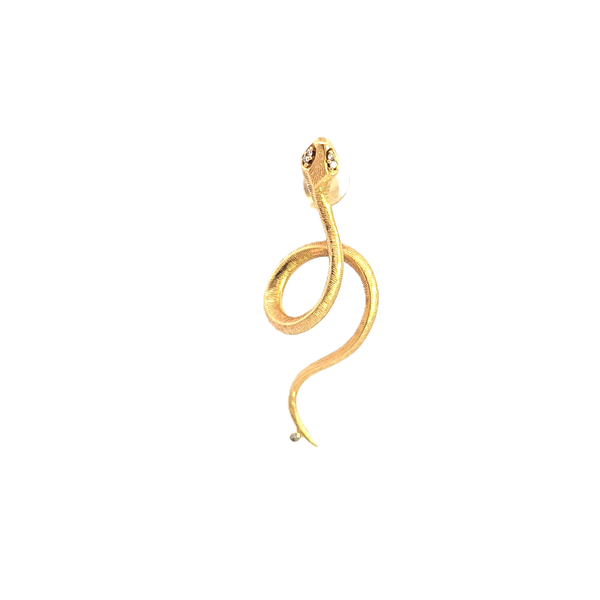 Boucle d'oreille Ole Lynggaard Snakes Or jaune Diamant Gauche