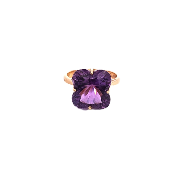 Bague Leo Pizzo Or rose Améthyste