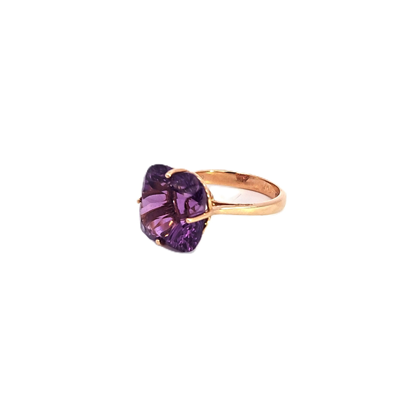 Bague Leo Pizzo Or rose Améthyste