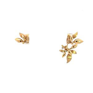 Boucles d'oreilles Ole Lynggaard Forest Or jaune Diamants avec 1 pendant