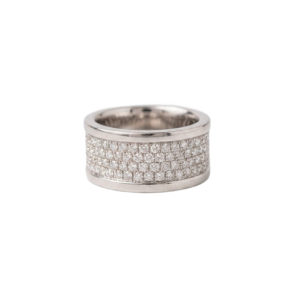 Bague Pavée Or blanc Diamants