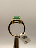 Bague Or Emeraude et diamants brillants