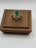 Bague Or Emeraude et diamants brillants