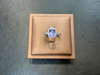 Bague en or blanc tanzanite et diamants