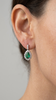 Boucles d'oreilles en or blanc, Emeraudes et Diamants brillants