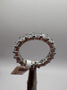 Alliance tour complet or blanc, diamants Asscher cut