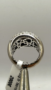 Bague Dôme Or blanc et Diamants