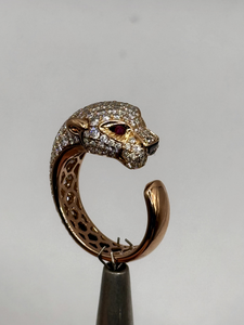 Bague Panthère dts .Poids du bijou 7,54 grs
