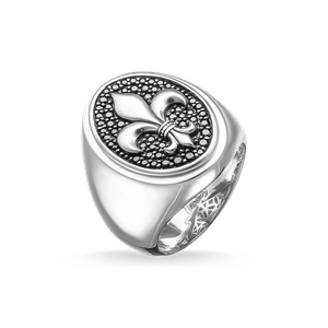 Chevalière Fleur de Lys Thomas Sabo en argent