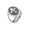 Chevalière Fleur de Lys Thomas Sabo en argent