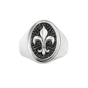 Chevalière Fleur de Lys Thomas Sabo en argent