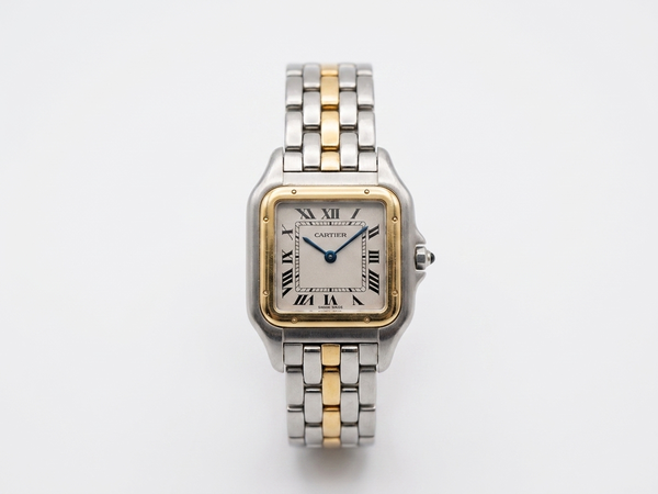 Montre Cartier « Panthère » or 750/1000 et acier.