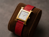Montre HERMES «  la H » en acier et cuir
