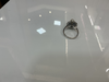 Bague en or blanc 750/1000 perle 0,36 ct dts 0,24 ct saphir . Poids du bijou 3,41 grs