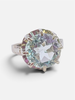 Bague Or blanc Aigue Marine