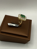 Bague Or jaune Emeraude diamants