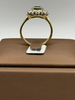 Bague or jaune, Émeraude et diamants