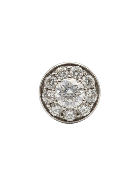 LP5426 pendentif en or blanc 750/1000 sertie d’un diamant brillant central pesant environ 0,40 ct et de 0,60 ct diamants brillants. Poids du bijou: 0,92 grs