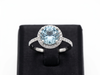 Bague « Mauboussin » or blanc, Topaze, diamants
