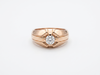 Bague homme Or rose Diamant