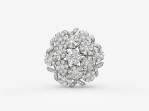 Bague Trembleuse Or blanc Diamants
