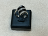 Bague Or blanc Onyx et Diamants
