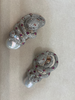 Boucles d’oreilles Serpents Or rose 14 kt, Rubis, Diamants et Perles Keshi