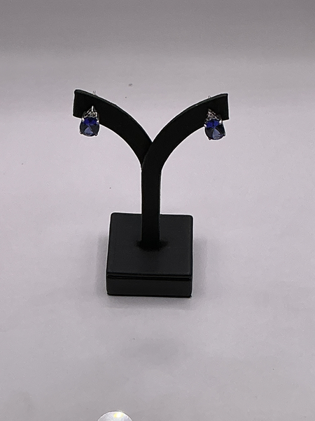 Boucles d'oreille Or blanc Tanzanite et diamants