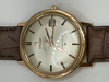 Montre Vintage Oméga "Constellation" Or jaune et cuir
